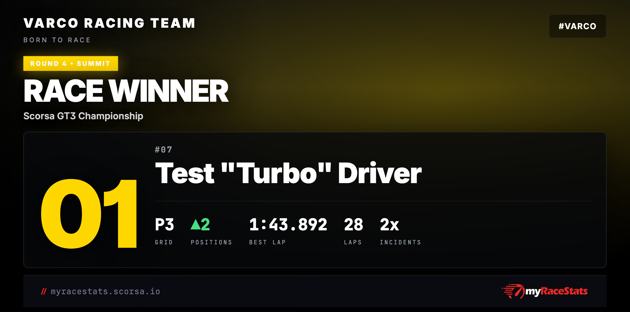 Team social card card